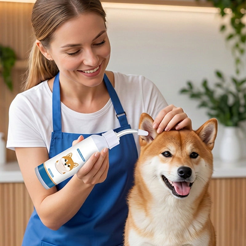🐶 LIMITIERTER 50% RABATT! Sanfte Tierohrreiniger-Lösung für Hunde & Katzen – Sicher, schnell reinigend mit flexibler Silikonspitze