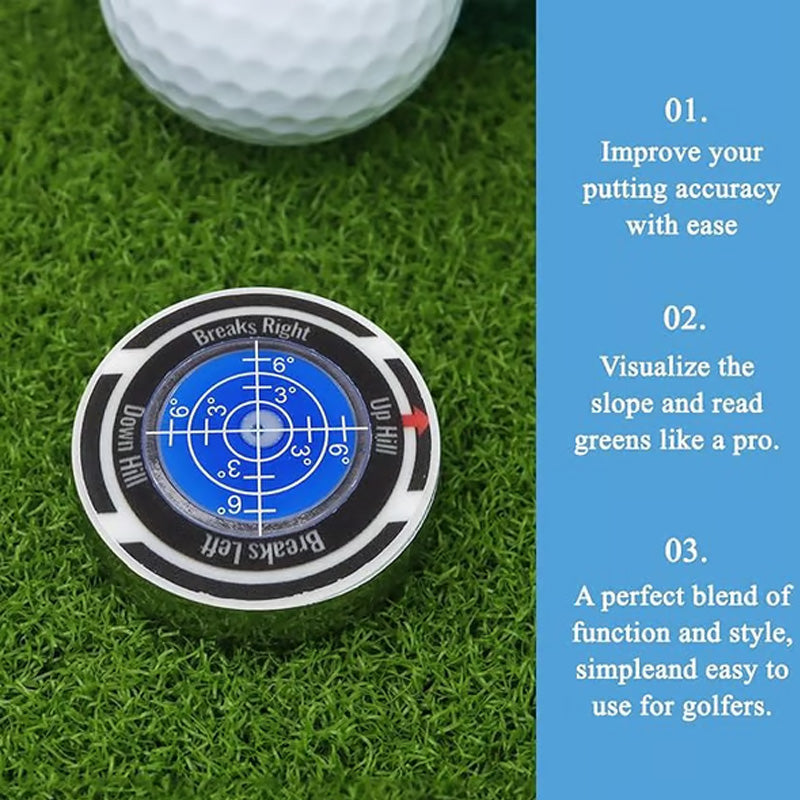 🏌️♂️⛳ Präzision statt Glück! Golf Nivelliergerät & Marker | Eliminiere Raten, steigere deine Putt-Genauigkeit & den Break-Erfolg