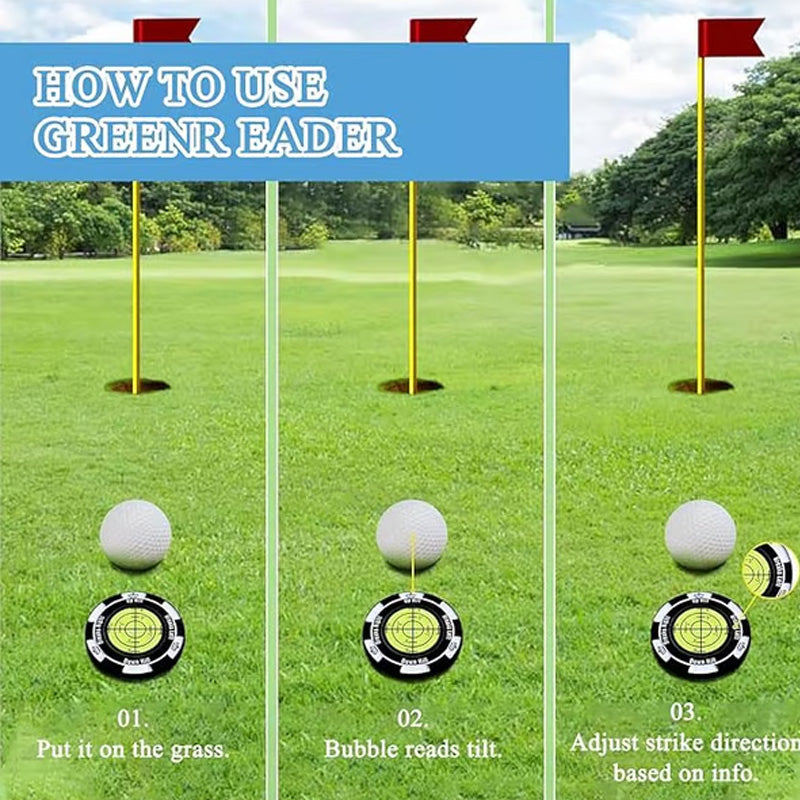 🏌️♂️⛳ Präzision statt Glück! Golf Nivelliergerät & Marker | Eliminiere Raten, steigere deine Putt-Genauigkeit & den Break-Erfolg