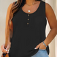 Damen Plus Size Henley Tank Top