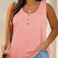 Damen Plus Size Henley Tank Top