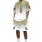 👕 50% RABATT! ☀️ Herren Sommer T-Shirt & Shorts Zweiteiler – Farbverlauf-Design, atmungsaktiv & leicht – Perfekt für heiße Tage & lässige Outfits 🩳