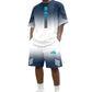 👕 50% RABATT! ☀️ Herren Sommer T-Shirt & Shorts Zweiteiler – Farbverlauf-Design, atmungsaktiv & leicht – Perfekt für heiße Tage & lässige Outfits 🩳