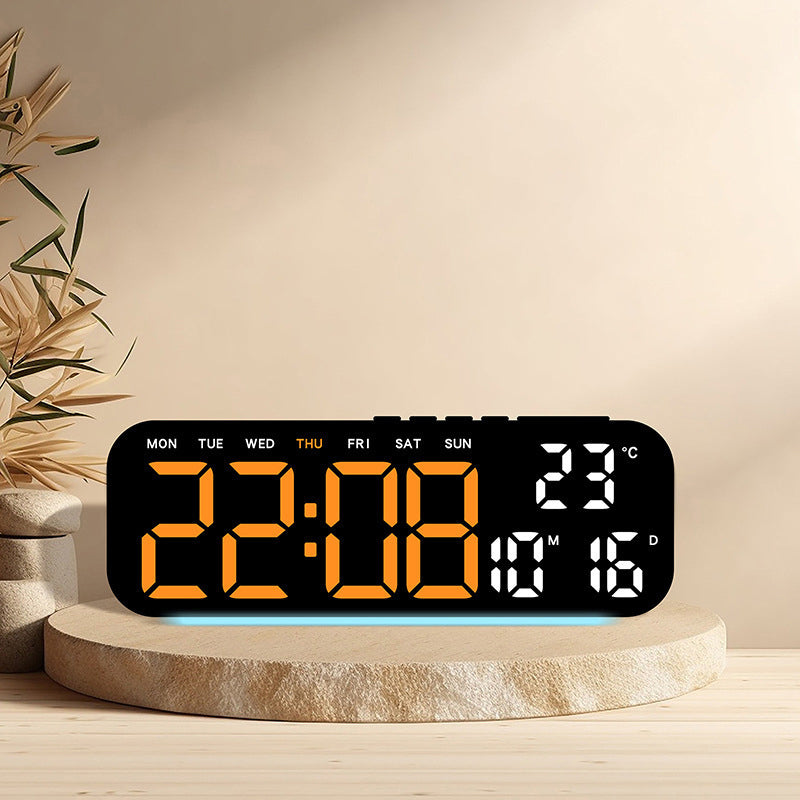 🛍️ 50 % Rabatt – Multifunktions-Tischuhr mit LED-Ziffern, Ambiente-Beleuchtung & Wecker – ideal für Hotel, Wohnzimmer & Schlafzimmer ✨