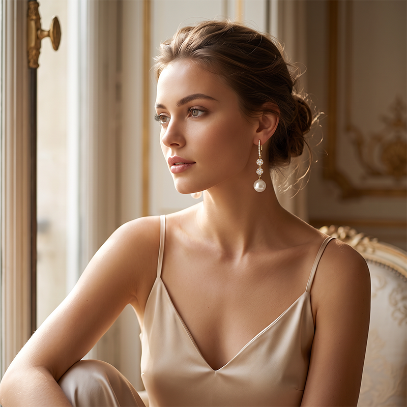 🛍️ 50 % Rabatt – Perlen-Ohrringe mit funkelnden Zirkonia-Anhängern – leicht & elegant, perfekt für den stilvollen Auftritt 💎
