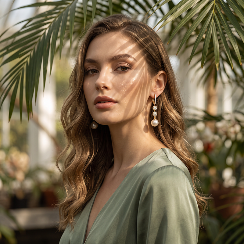 🛍️ 50 % Rabatt – Perlen-Ohrringe mit funkelnden Zirkonia-Anhängern – leicht & elegant, perfekt für den stilvollen Auftritt 💎