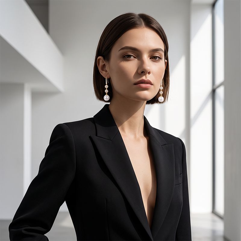 🛍️ 50 % Rabatt – Perlen-Ohrringe mit funkelnden Zirkonia-Anhängern – leicht & elegant, perfekt für den stilvollen Auftritt 💎