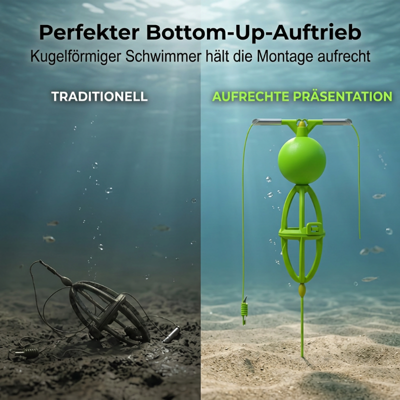 🎣 Verhedderungsfreies Futterkorb Angelsystem – einfach von unten befüllbar 💧
