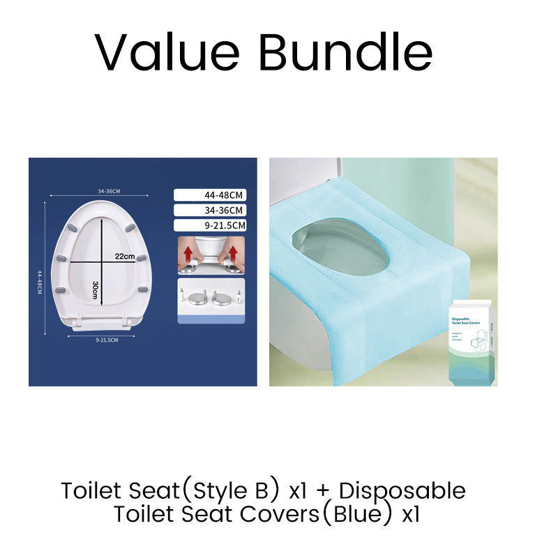 Langlebiger Toilettensitz mit Soft-Close-Funktio