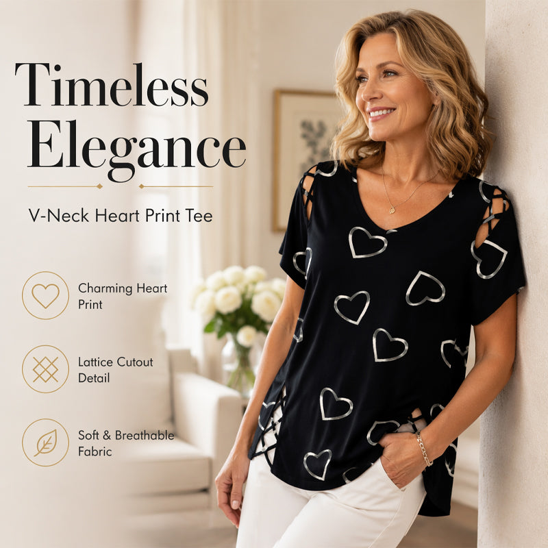 📢📢50% RABATT !!⏰Damen Lässiges V-Ausschnitt Kurzarm T-Shirt