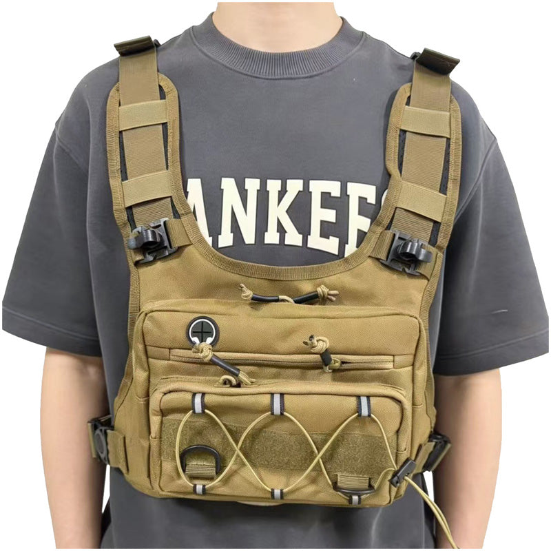 🚴【 Limitiertes Angebot – 50% Rabatt】♂️🥤✨Brusttasche, Trinksystem-kompatible Radweste für Herren