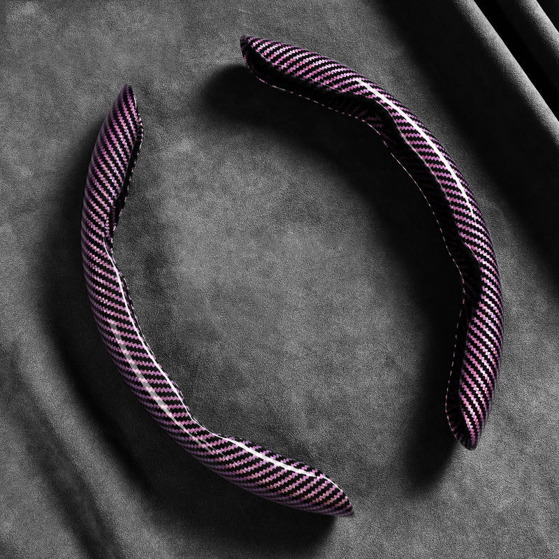 ✨ 50 % Rabatt – Carbon-Lenkradcover mit Leder-Optik – rutschfester Halt, atmungsaktiv & langlebig – für 37–39 cm Lenkräder 💨