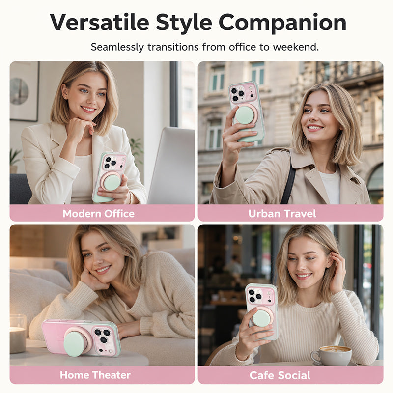 📱🍀 LIMITED-TIME 50% OFF! Magnetic Gradient Phone Case with Built-In Stand – Full Protection, Wireless Charging & Hands-Free Viewing 💖✨