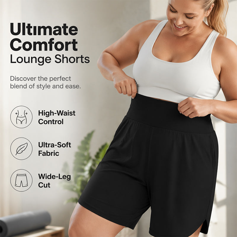 📢📢40% RABATT !!⏰Damen Lässige Weite-Bein Knielange Shorts