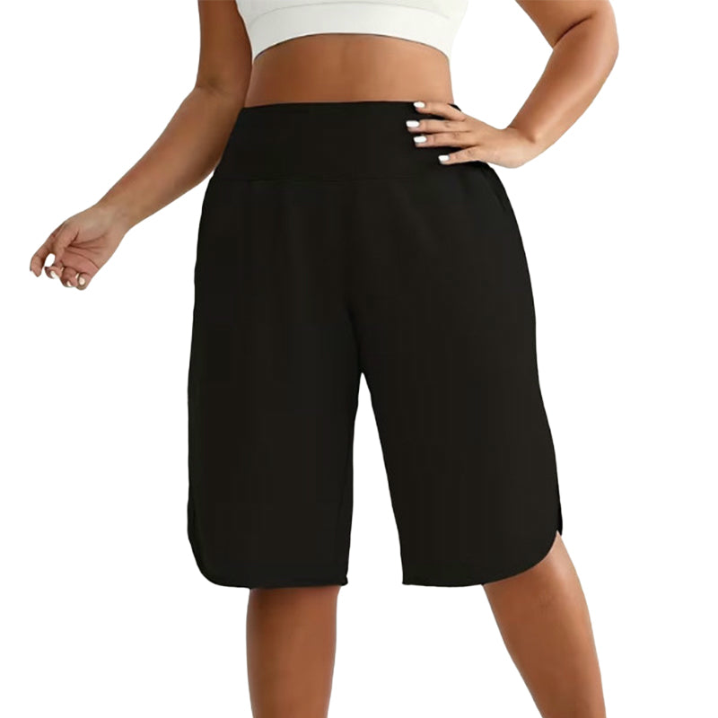 📢📢40% RABATT !!⏰Damen Lässige Weite-Bein Knielange Shorts