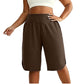 📢📢40% RABATT !!⏰Damen Lässige Weite-Bein Knielange Shorts