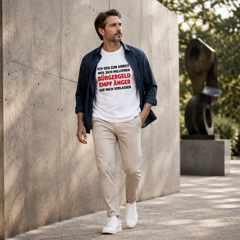 👕 50% RABATT! 😄 Herren Casual Rundhals-Shirt mit lustigem Slogan – Weiche Baumwolle, witziger Print & bequeme Passform – Perfekt für entspannte Tage & gute Laune ✨