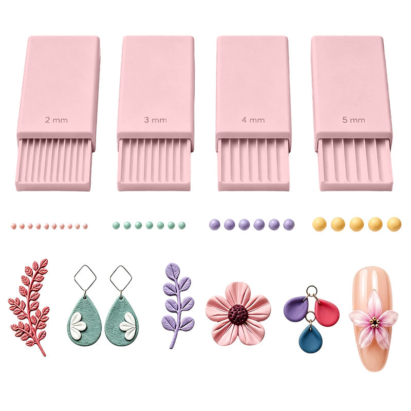3D-gedrucktes Mini-Formset für Tonkugeln