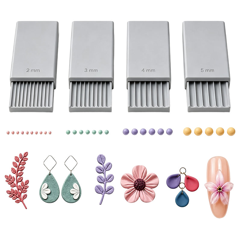 3D-gedrucktes Mini-Formset für Tonkugeln
