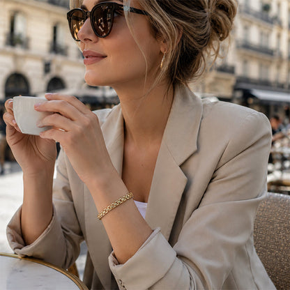Elegantes Damen-Goldketten-Armband