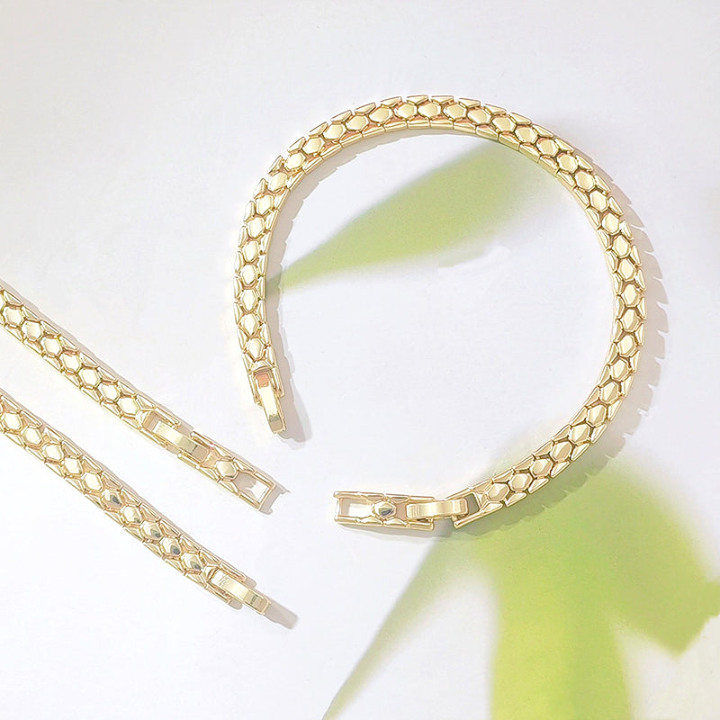 Elegantes Damen-Goldketten-Armband