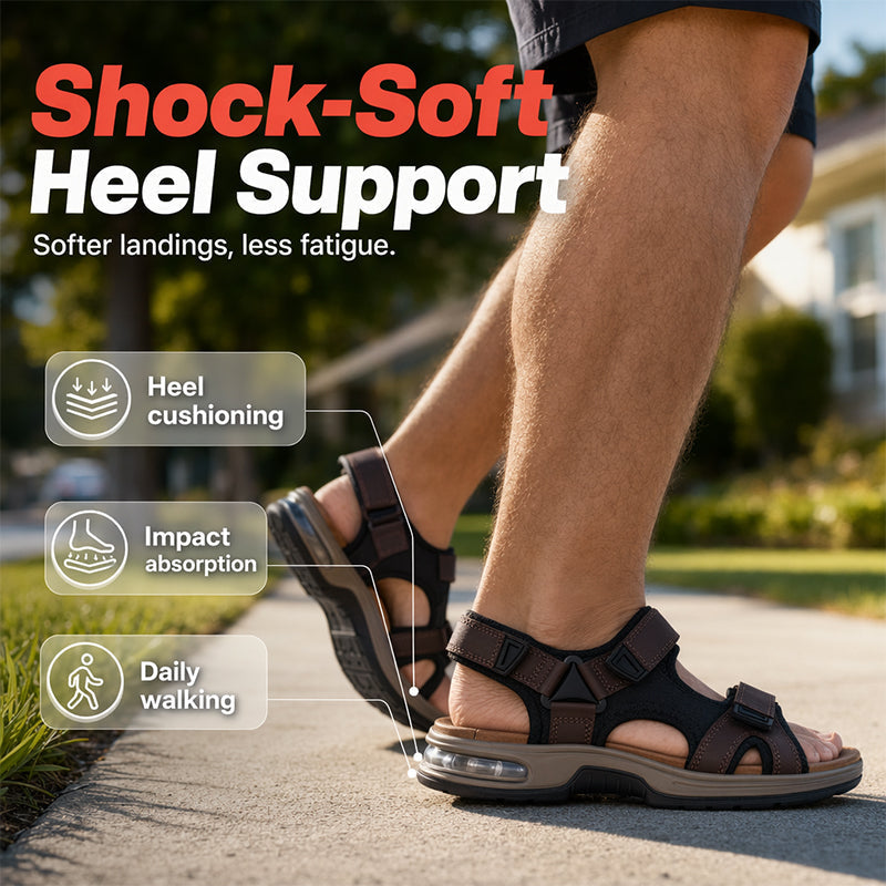 🏃‍♂️ 50 % Rabatt – Herren-Sportsandalen mit Luftpolstersohle – weiches Fußbett, rutschfeste Sohle & langlebig – ideal für Spaziergänge, Reisen & aktive Tage 🌿