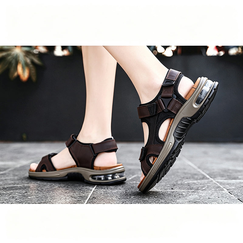 🏃‍♂️ 50 % Rabatt – Herren-Sportsandalen mit Luftpolstersohle – weiches Fußbett, rutschfeste Sohle & langlebig – ideal für Spaziergänge, Reisen & aktive Tage 🌿