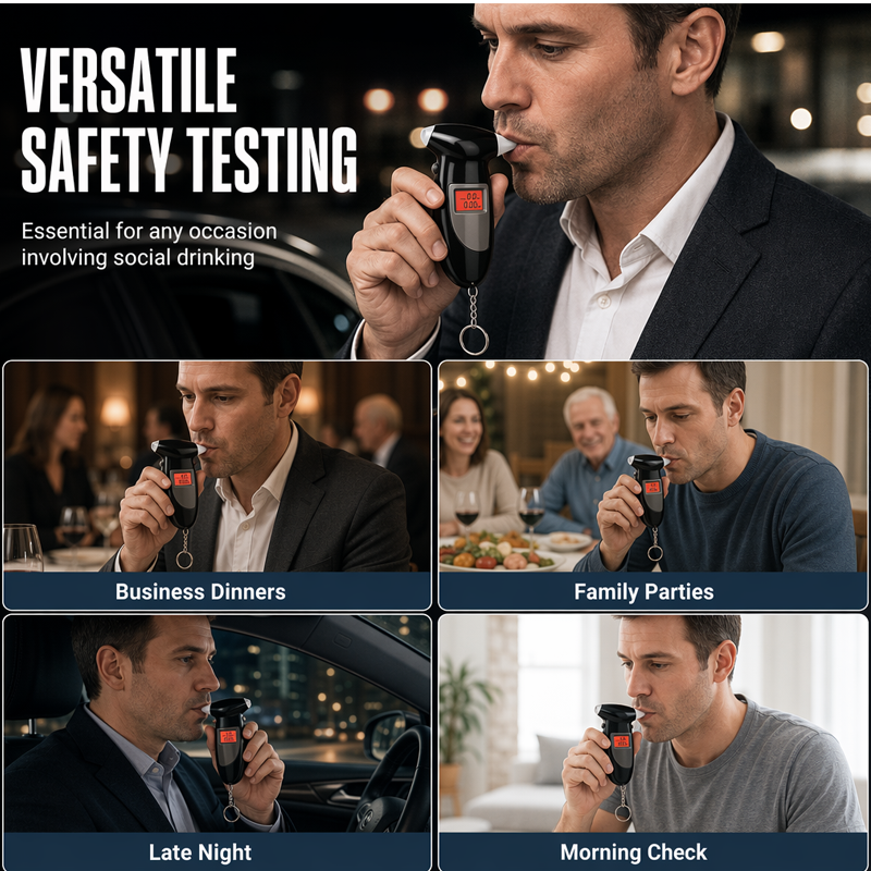 📢📢 50 % Rabatt!! 🚔✨Tragbares Atemalkoholmessgerät, Schnelltest‑Alkoholtester für den Heimgebrauch