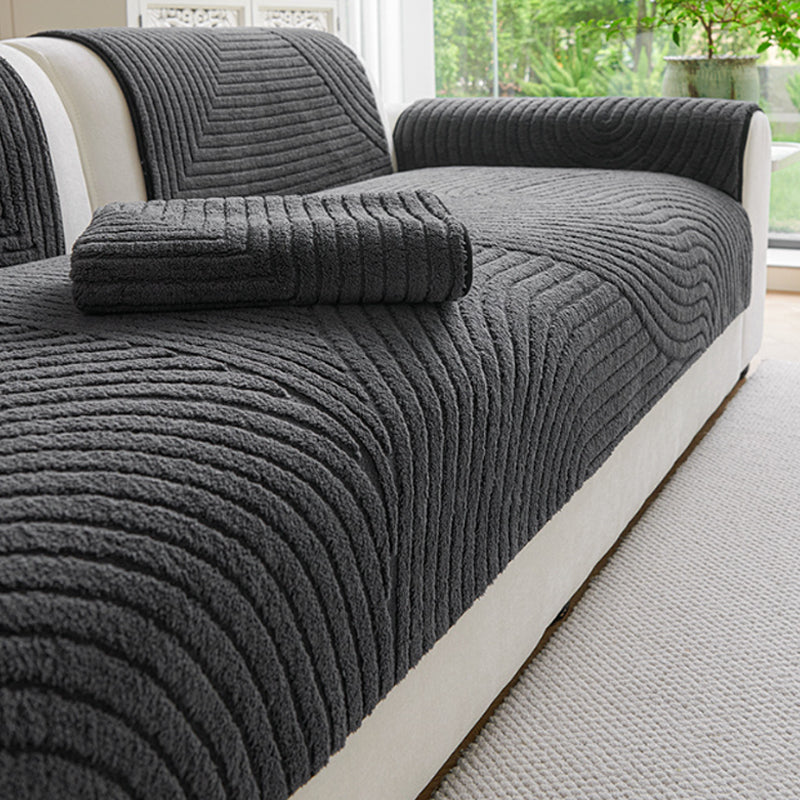 🔥 50% RABATT! ❄️ Baumwoll-Samt Sofaüberwurf – Rutschfest, ultraweich & wärmend – Plüsch-Couchauflage für Wohnzimmer, Haustiere & Familie ✨
