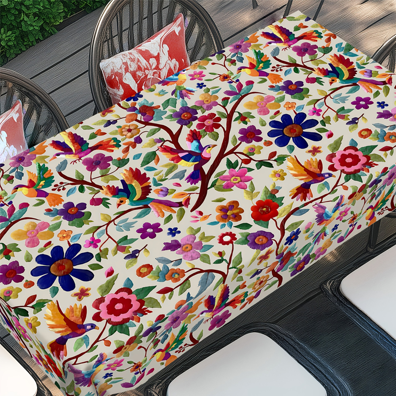🌸50% RABATT!🏡✨ Retro Blumen Tischdecke – Stilvoll für Esszimmer & Garten