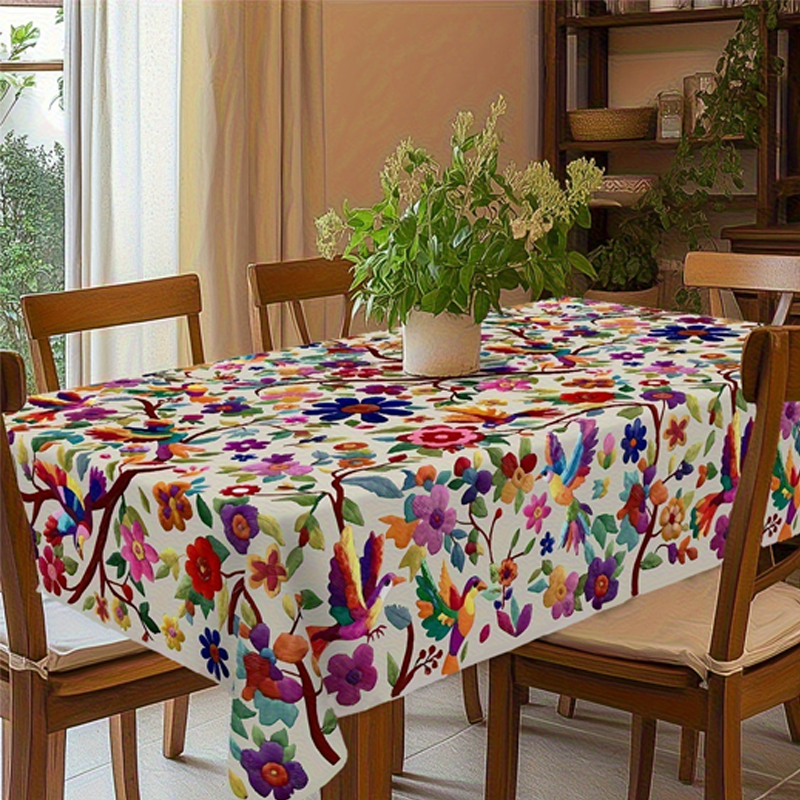 🌸50% RABATT!🏡✨ Retro Blumen Tischdecke – Stilvoll für Esszimmer & Garten
