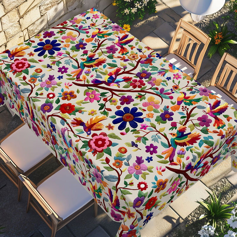 🌸50% RABATT!🏡✨ Retro Blumen Tischdecke – Stilvoll für Esszimmer & Garten