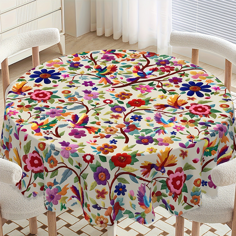 🌸50% RABATT!🏡✨ Retro Blumen Tischdecke – Stilvoll für Esszimmer & Garten