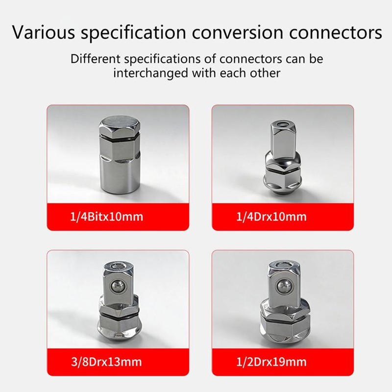 🔧 SOLDES 2026 – PLUS DE 23 700 VENDUS ! 🔩 Jeu d’Adaptateurs Douilles Acier CR-V pour Clé à Cliquet – Chrome-Vanadium – Éjection Rapide & Hexagonal Encastré for Mécanique Pro