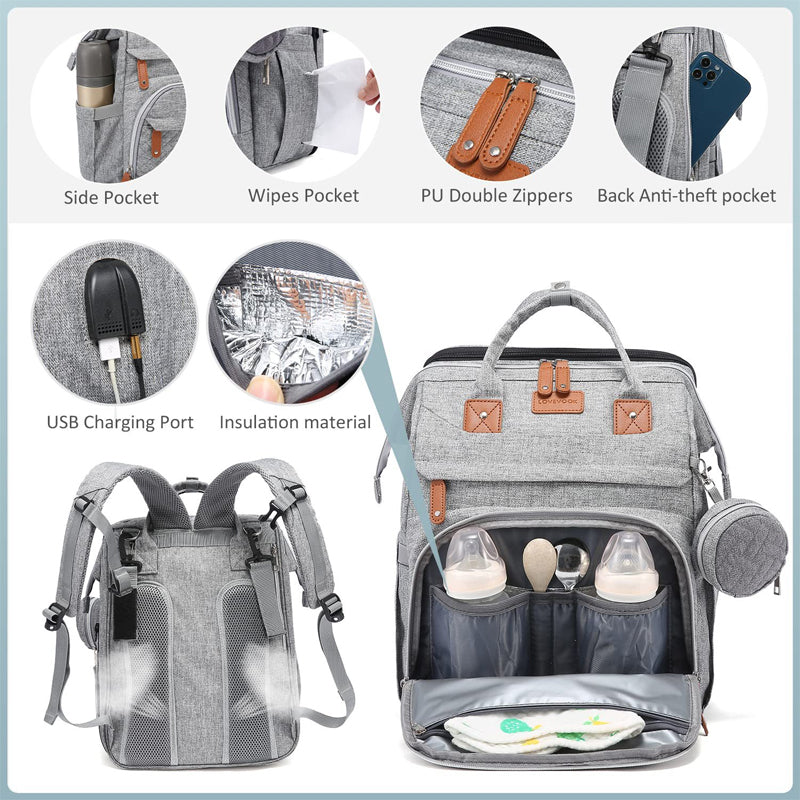 🔄 2-in-1: Faltbare Wickeltasche + Mobile Wickelstation 👶🧳 | Der ultimative Reisebegleiter! ⭐