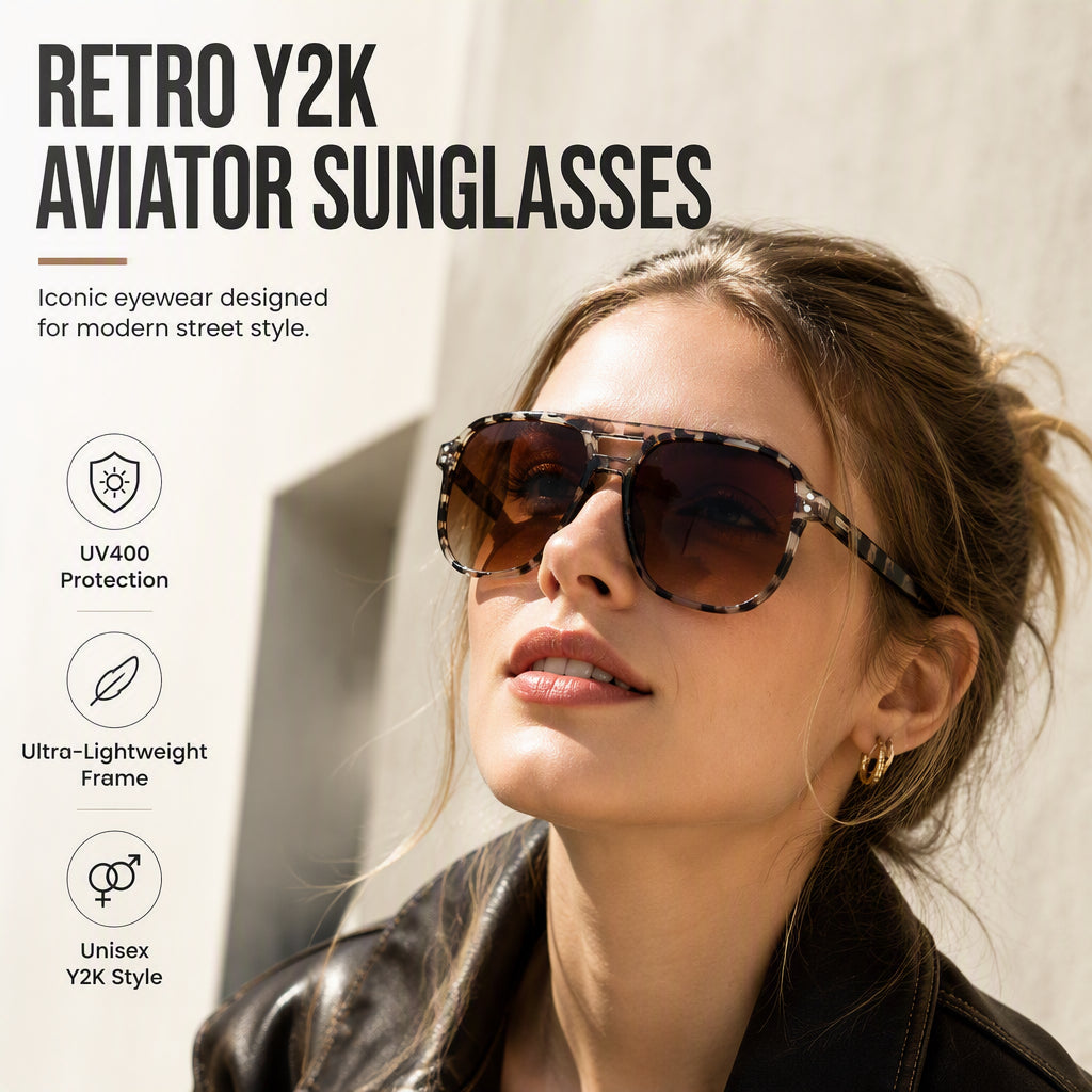 📢📢50% RABATT JETZT!! ⏰Trendige UV400 Sonnenbrille für Herren & Damen – 12 Farben