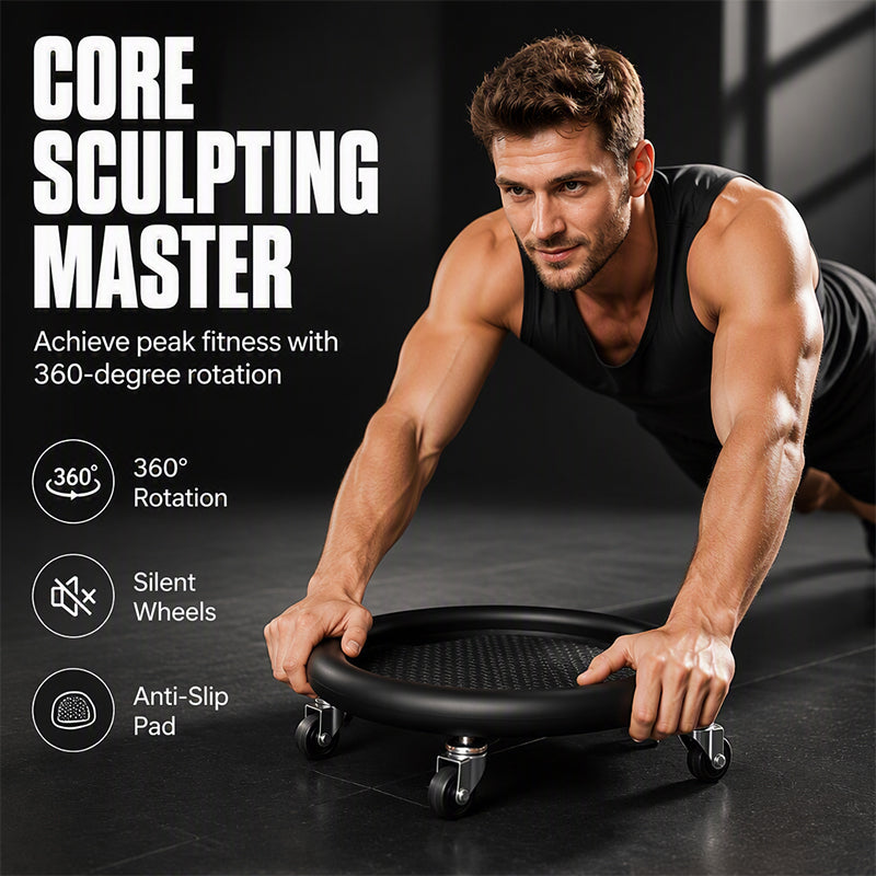 💪50% RABATT! 🏃‍♀️ Abdominal‑Roller‑Rad mit Kniepolster – Für effektives Bauchmuskeltraining😮‍💨