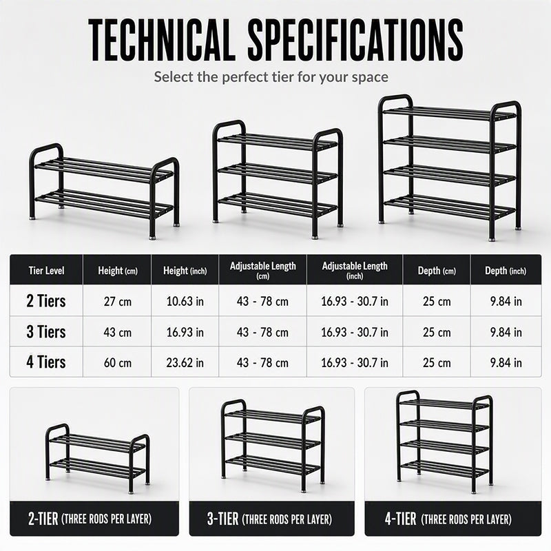 Expandable Shoe Rack