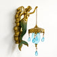 Vintage Meerjungfrau Wandleuchte