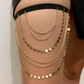 Multi-Layer Heart Tassel Thigh Chain