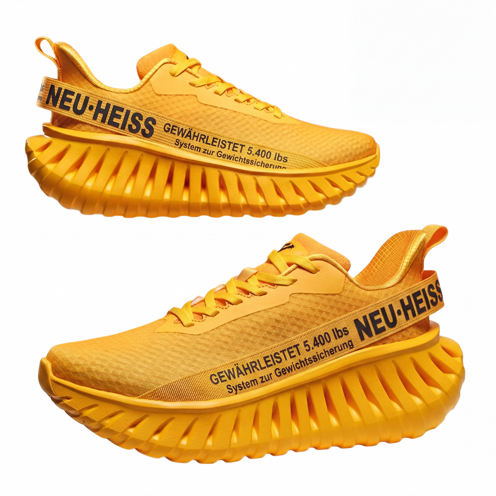 Leichte, atmungsaktive Herren-Sneaker mit dicker Sohle