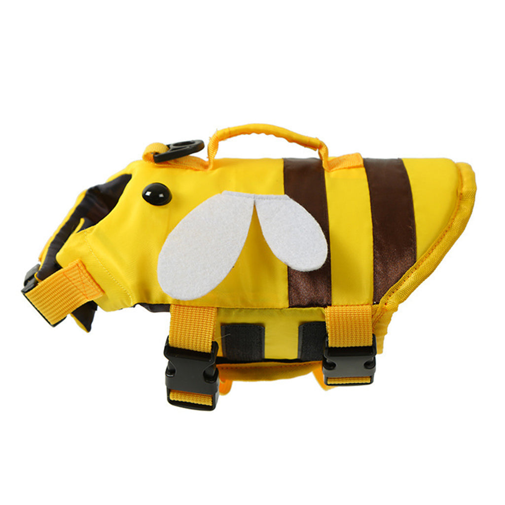 Süße Haustier-Schwimmweste mit Bienen- & Libellen-Design