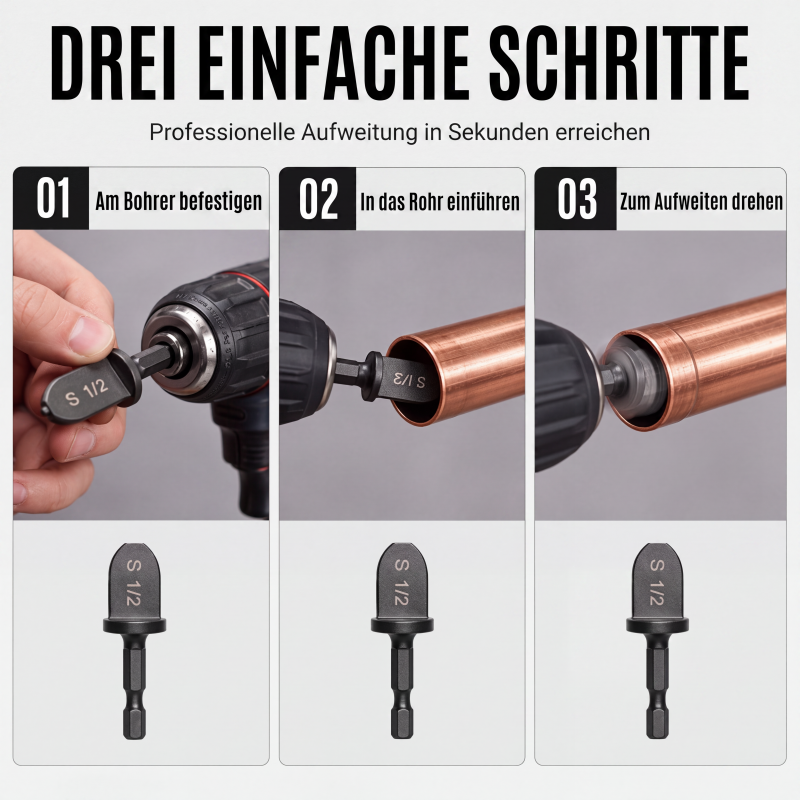 🔧⚡ HVAC-Bördelwerkzeug-Set – 50% RABATT! Reibungserweiterung, gehärteter Stahl, lasergravierte Größen – saubere Verbindungen. 🛠️