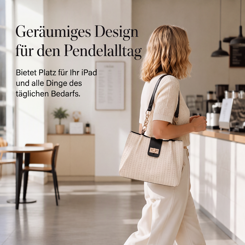 📢📢50% RABATT NU!! ⏰Geräumige Stroh-Schultertasche für Pendler