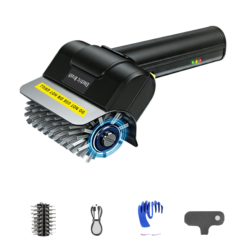 Grillbürste Elektrisch Kabellos – Kein Schrubben, voller Glanz! 🔥 1100 U/min, 90 Min. Akku, splitterfrei ⚡ Limitiertes Angebot ⏳