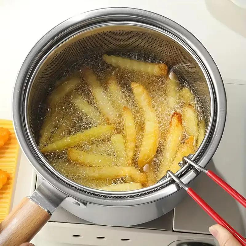 Multifunktionaler Frittiertopf aus 304 Edelstahl