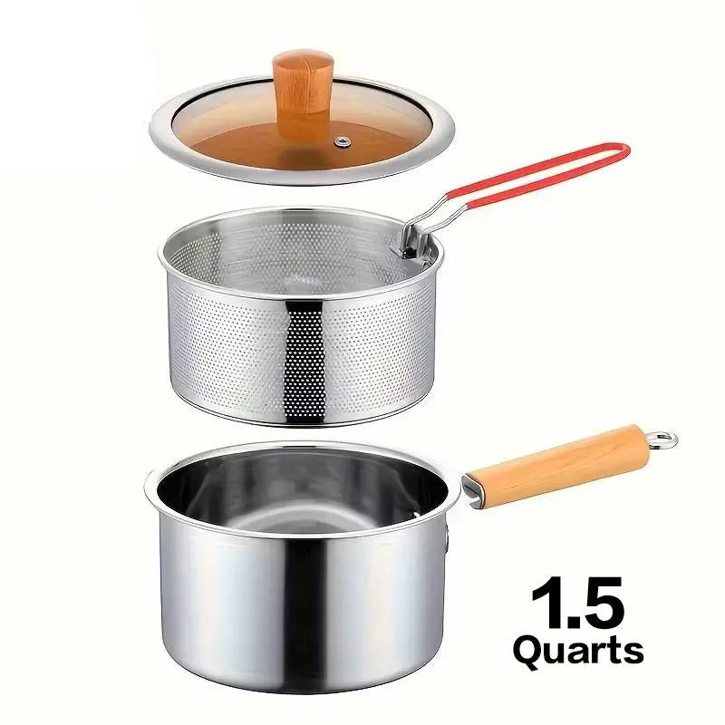 Multifunktionaler Frittiertopf aus 304 Edelstahl