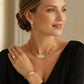 🌹 JETZT 50 % RABATT! !🌹Elegantes 4-teiliges Strass-Schmuckset