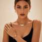 🌹 JETZT 50 % RABATT! !🌹Elegantes 4-teiliges Strass-Schmuckset