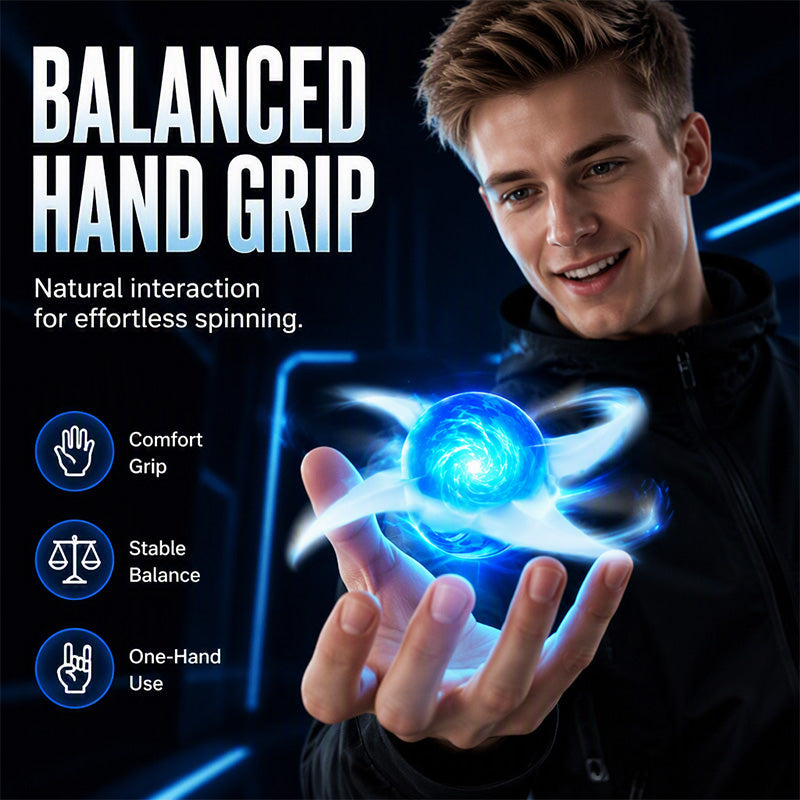 🌀 Leuchtendes Shuriken-Prop – LED-Spirale, rotierend ✅